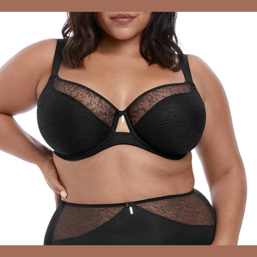 NWT Elomi Full‎ Figure Mia Underwire Lace Bra 38DD